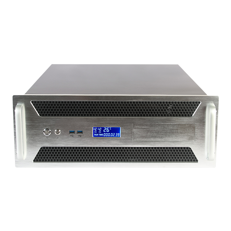 4U550 LCD temperature control screen rack-mount pc case (1)